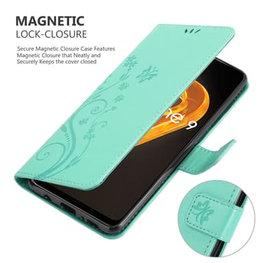 Realme 9 4G / 9 PRO+ Plånboksfodral Skal (Turkos)