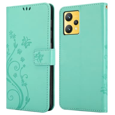 Realme 9 4G / 9 PRO+ Plånboksfodral Skal (Turkos)
