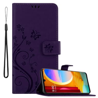 LG Velvet Plånboksfodral Skal (Lila)