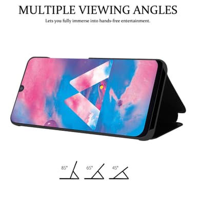 Samsung Galaxy M30 / A40s Plånboksfodral Skal (Svart)