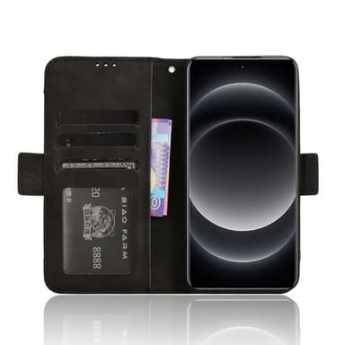 SKALO Xiaomi 14 Ultra 5G 6-FACK Plånboksfodral - Svart