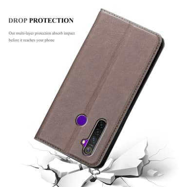 Realme 5 / 5i / 6i / C3 Skal Fodral Case (Brun)