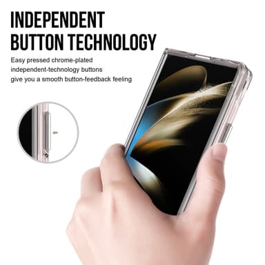 SKALO Samsung Z Fold6 TPU Clear Hybrid Skal - Transparent