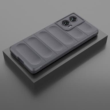 SKALO Motorola Edge 50 Fusion Rugged Bumpers TPU-Skal - Grå
