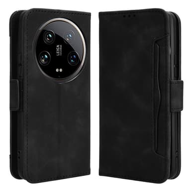 SKALO Xiaomi 14 Ultra 5G 6-FACK Plånboksfodral - Svart