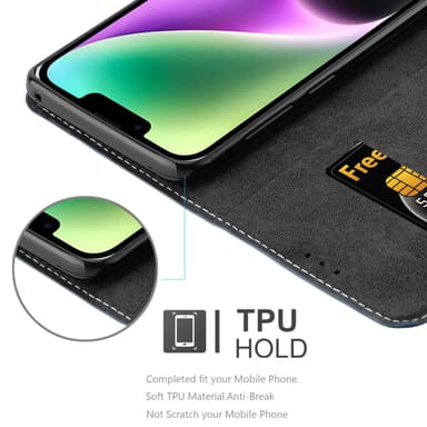 iPhone 14 Skal Fodral Case (Blå)