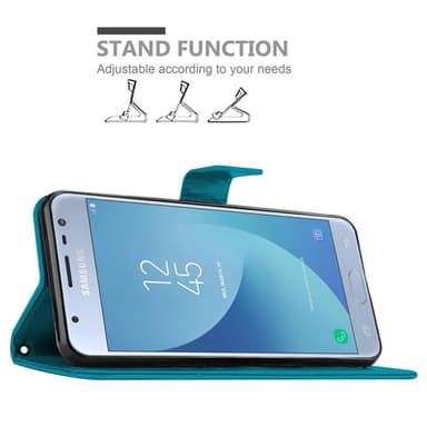 Samsung Galaxy J3 2017 Plånboksfodral Skal (Blå)