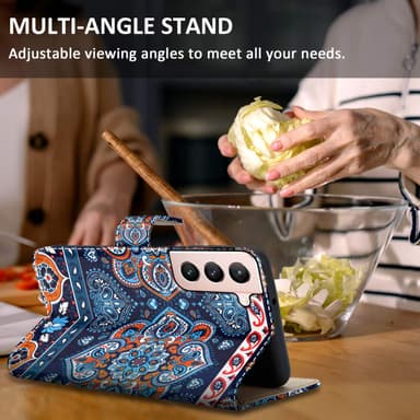 Samsung Galaxy S21 PLUS Plånboksfodral Skal (Blå)