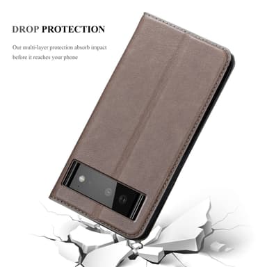 Google PIXEL 6 Skal Fodral Case (Brun)