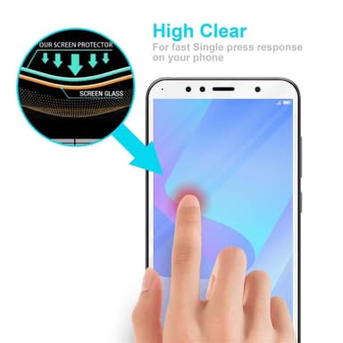 Huawei Y6 PRIME Skyddsglas Skyddsfilm Skärmskydd