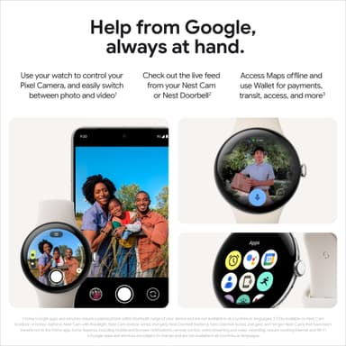 Google Pixel Watch 3 45mm Wi-Fi (porslin)