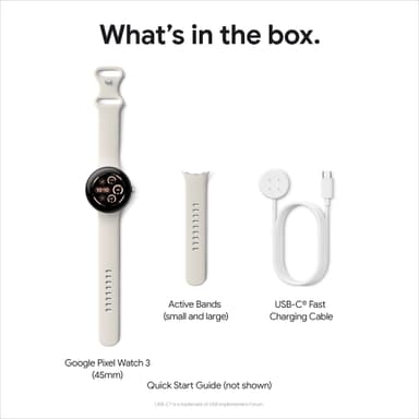 Google Pixel Watch 3 45mm Wi-Fi (porslin)
