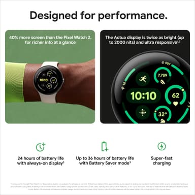 Google Pixel Watch 3 45mm Wi-Fi (porslin)