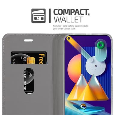 Samsung Galaxy A11 / M11 Plånboksfodral Skal (Blå)