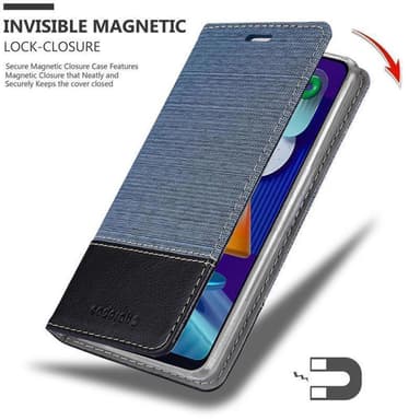 Samsung Galaxy A11 / M11 Plånboksfodral Skal (Blå)