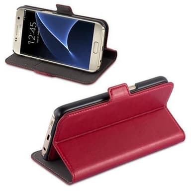 Skal Samsung Galaxy S7 Plånboksfodral (Röd)