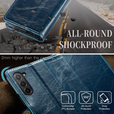 CaseMe Samsung Z Fold6 Plånboksfodral - Blå
