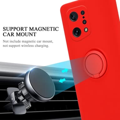 Skal Oppo FIND X5 Fodral Case (Röd)