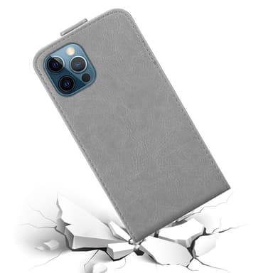 iPhone 12 PRO MAX Flipfodral Skal (Grå)