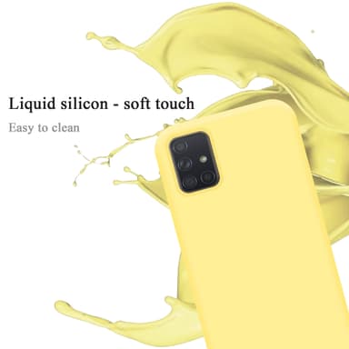 Samsung Galaxy A71 4G Skal Fodral Case (Gul)