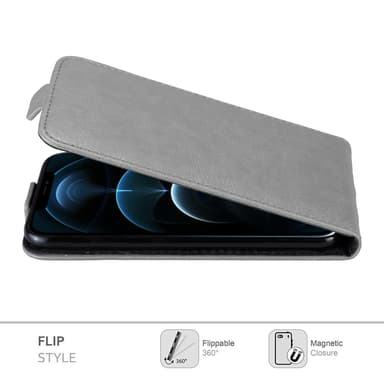 iPhone 12 PRO MAX Flipfodral Skal (Grå)
