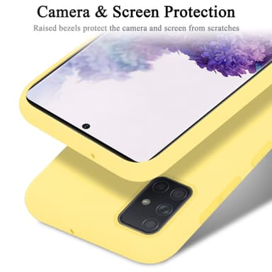 Samsung Galaxy A71 4G Skal Fodral Case (Gul)