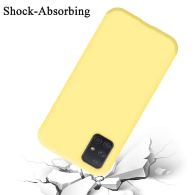 Samsung Galaxy A71 4G Skal Fodral Case (Gul)