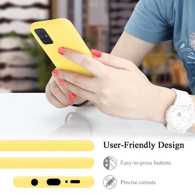 Samsung Galaxy A71 4G Skal Fodral Case (Gul)