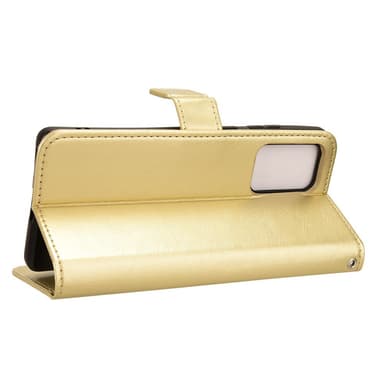SKALO Motorola Edge 50 Fusion PU-Läder Plånboksfodral - Guld
