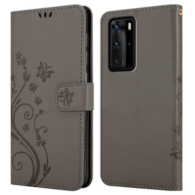 Huawei P40 PRO / P40 PRO+ Plånboksfodral Skal (Grå)