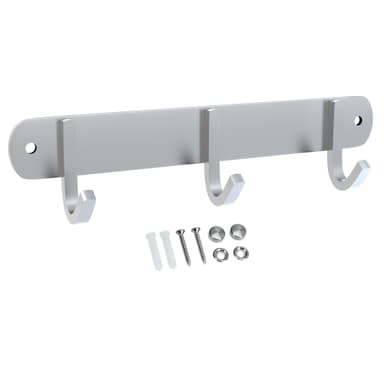Klädstång Klädkrokar Klädhängare (modell d - 3 krokar)