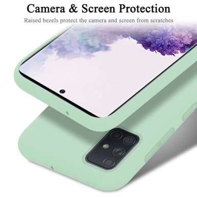 Samsung Galaxy A71 4G Skal Fodral Case (Grön)