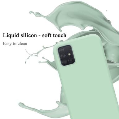 Samsung Galaxy A71 4G Skal Fodral Case (Grön)