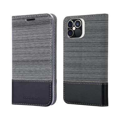 iPhone 12 PRO MAX Plånboksfodral Skal (Grå)