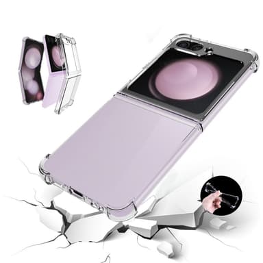 SKALO Samsung Z Flip6 TPU Clear Hybrid Skal - Transparent