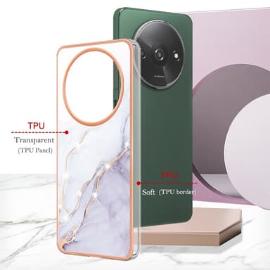 SKALO Xiaomi Redmi A3 Marmor TPU-skal - Motiv 3