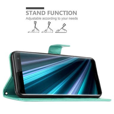 Sony Xperia XZ3 Plånboksfodral Skal (Turkos)