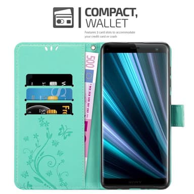 Sony Xperia XZ3 Plånboksfodral Skal (Turkos)