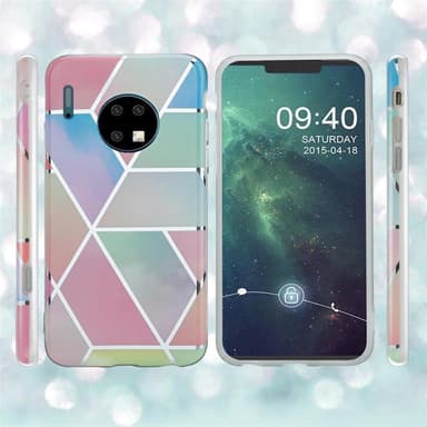 Huawei MATE 30 Plånboksfodral Skal (Rosa)