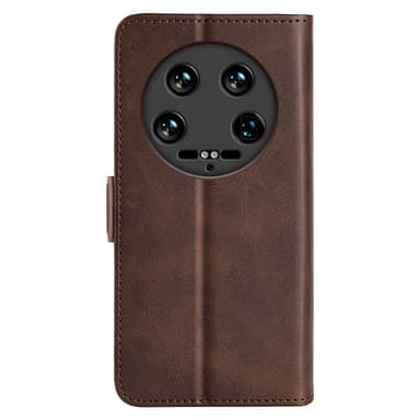 SKALO Xiaomi 14 Ultra 5G Premium Plånboksfodral - Brun
