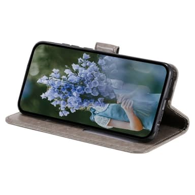 SKALO Xiaomi Redmi A3 Mandala Plånboksfodral - Grå