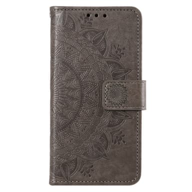 SKALO Xiaomi Redmi A3 Mandala Plånboksfodral - Grå