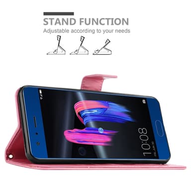 Honor 9 Plånboksfodral Skal (Rosa)