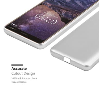 Skal Nokia 7 PLUS Fodral Case (Silver)