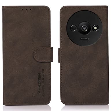 SKALO Xiaomi Redmi A3 KHAZNEH Plånboksfodral i PU-Läder - Brun