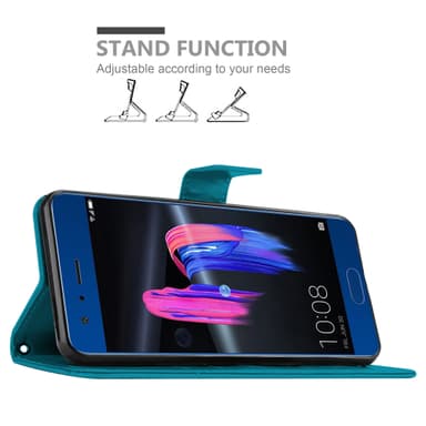 Honor 9 Plånboksfodral Skal (Blå)
