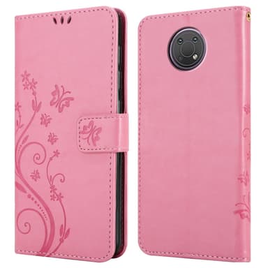 Nokia G10 / G20 Plånboksfodral Skal (Rosa)