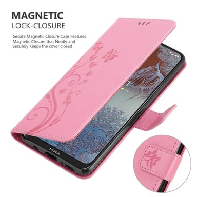 Nokia G10 / G20 Plånboksfodral Skal (Rosa)