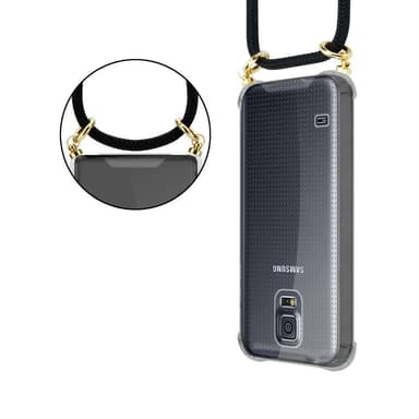 Samsung Galaxy S5 / S5 NEO Skal Fodral Kedja (Svart)
