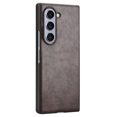 SKALO Samsung Z Fold6 PU-Läder Skal - Brun